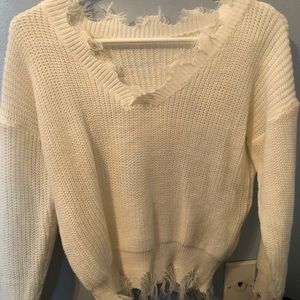 Cream sweater